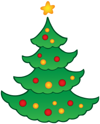 Christmas tree, a decorated fir Game