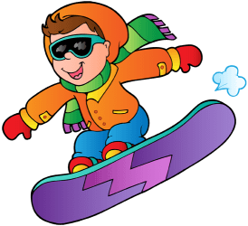 A snowboarder in a jump Game