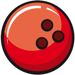 Bowling ball with three holes Game