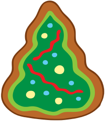 Christmas tree, a Christmas cookie Game