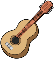Classical guitar, a string instrument Game