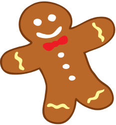 Decorated Gingerbread man cookie Game