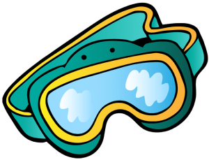 Diving mask to see well underwater Game
