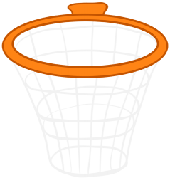 Hoop and net, essential for basketball Game
