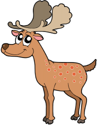 Moose or elk, the largest existing deer Game