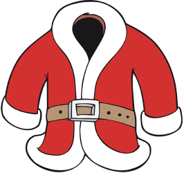 The red and white Santa Claus coat Game