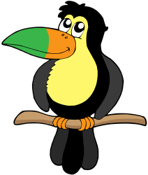 Toucan on the branch of a tree Game