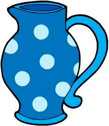 Water in a jug. Water pitcher Game