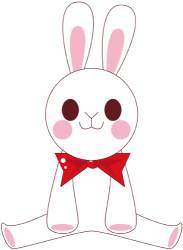 White rabbit from a fairy tale Game