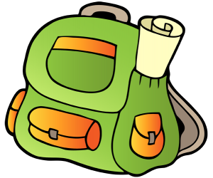 A backpack, the luggage of scouts Game