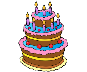 A birthday cake with eight candles Game