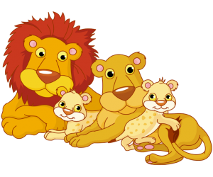 A family of lions Game