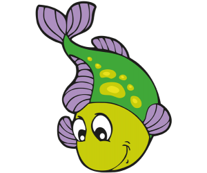 A green fish with yellow spots Game
