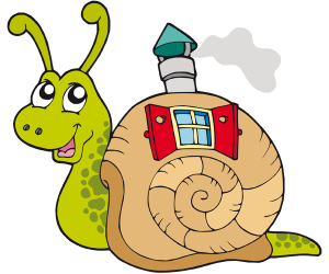 A magic snail with its pretty little house Game