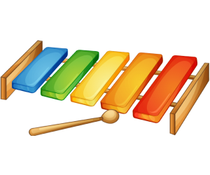 A musical wood toy, a xylophone Game