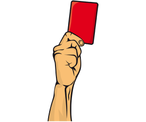 A red card is the expulsion of footballer Game