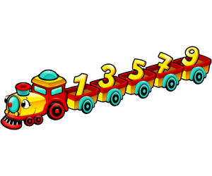 A train with the odd numbers Game