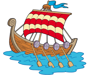 A vikings ship, known as drakkar Game