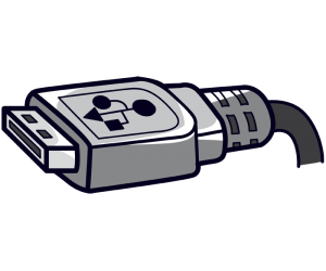 AUSB connector with cable. Universal Serial Bus Game