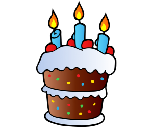 Birthday cake with three candles Game