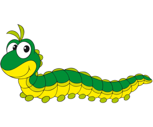 Caterpillar, larvae of insects such as butterflies Game