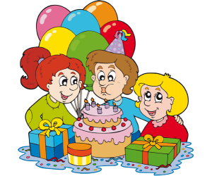 Children in a birthday party Game