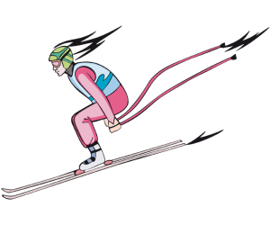 Downhill, the fastest discipline of alpine skiing Game