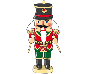 Figurative nutcracker, good luck symbol in Germany Game