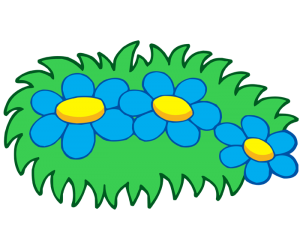 Flowers and plants in the garden Game