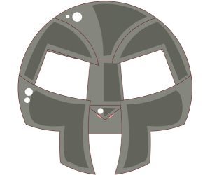 Helmet with protection for nose Game