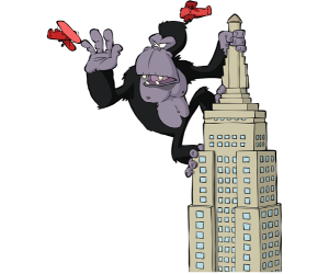 King Kong, a colossal and monstrous gorilla Game