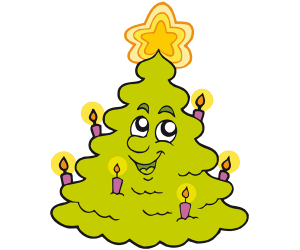 Luminous Christmas tree with candle lights Game
