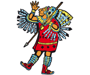 Mayan soldier, warrior from the Mayan Empire Game
