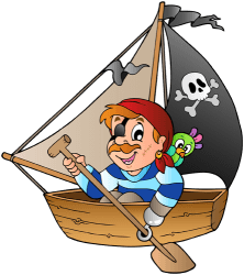 Pirate in a rowboat Game