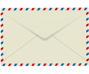 Reverse side of a letter's envelope Game