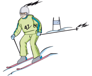Slalom, technical competition of alpine skiing Game