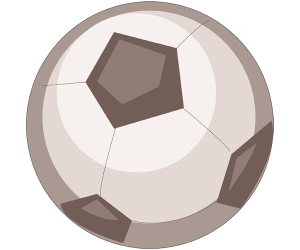 The ball, essential for playing soccer Game