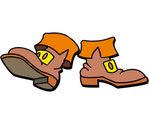 The boots of Puss in boots Game