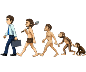 The human evolution in five stages Game