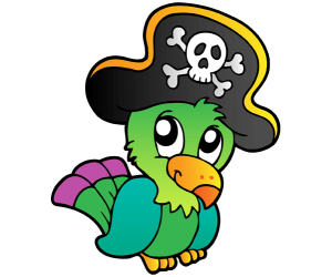 The parrot of pirates with a hat Game