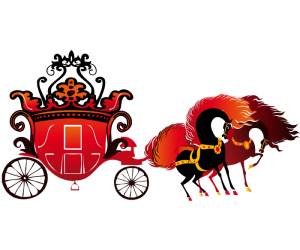 The royal carriage with the horses Game