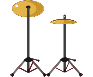 Two cymbals, percussion instruments Game