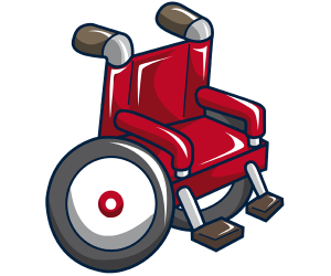 Wheelchair, a device for walking Game