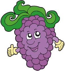 A bunch of grapes. Black grapes Game