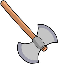 Battle axe, doubleheaded axe Game