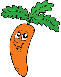 Carrots, vegetables of which the root is eaten Game