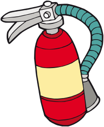 Fire extinguisher to control small fires Game