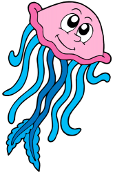 Jellyfish, marine animal with long tentacles Game