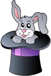 Magician hat with a rabbit Game