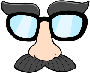 Mask with moustache and eyeglasses Game